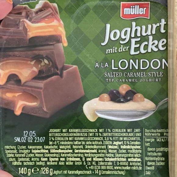 Фото - Joghurt mit der ecke London a la salted caramel Muller