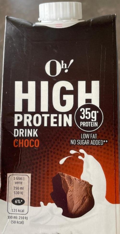 Фото - High protein choco drink Oh!