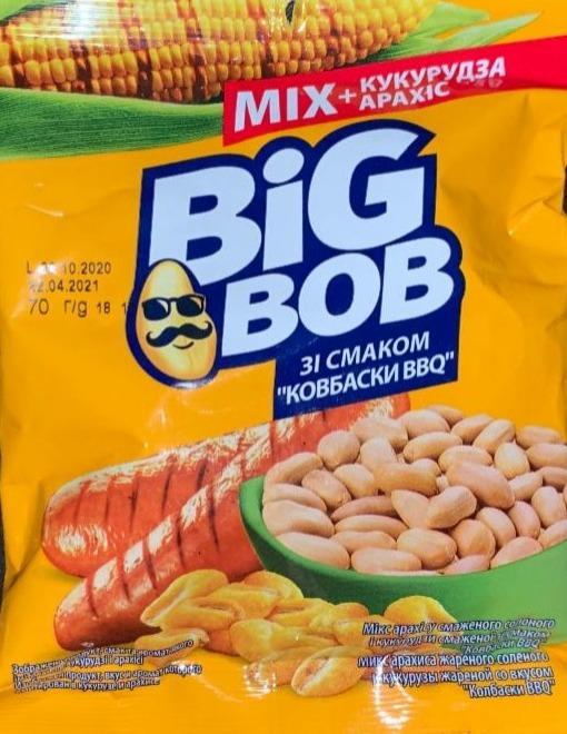 Фото - Арахис и кукуруза жареные со вкусом Колбаски BBQ Big Bob