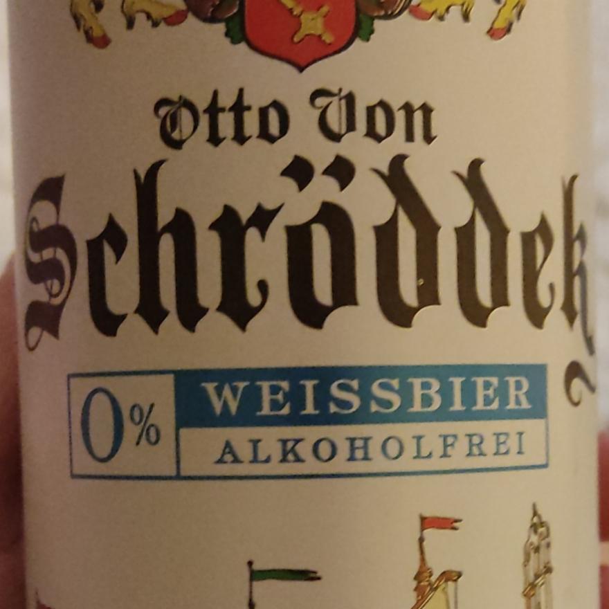 Фото - Пиво светлое weissbier безалкогольное Schroodder