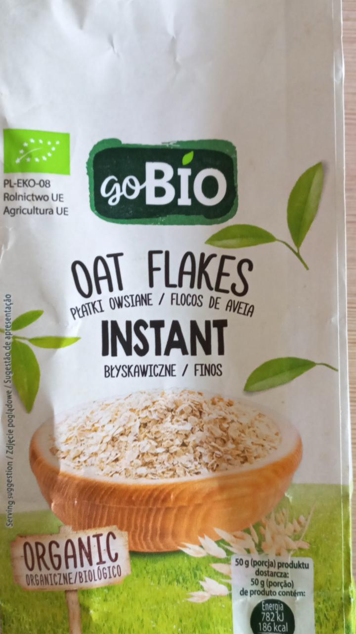 Фото - овсяные хлопья oat flakes Instant go BIO