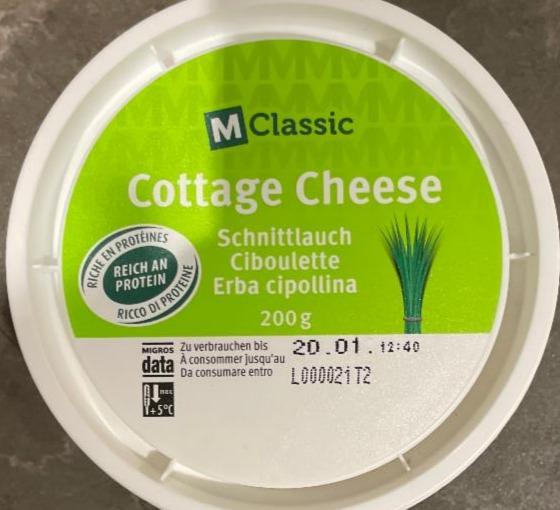 Фото - Творог с зеленым луком Cottage Cheese Migros M-Classic