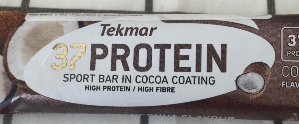 Фото - 37 protein sport bar in cocoa coating coconut flavour Tekmar
