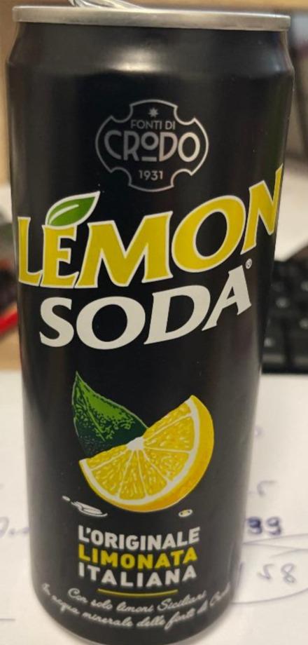 Фото - Напій безалкогольний газований Lemon Soda Crodo