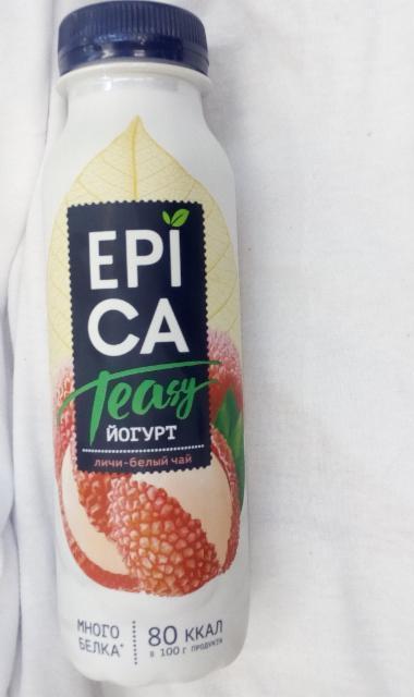 Фото - Питьевой йогурт Epica Teasy с личи и экстрактом белого чая