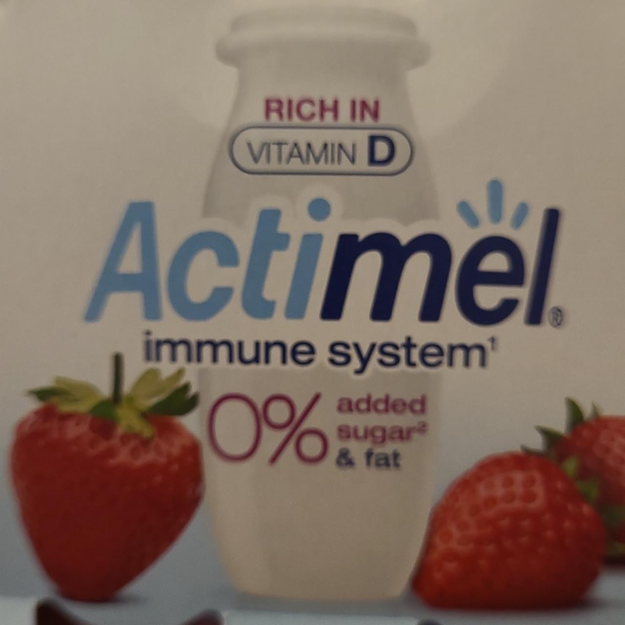 Фото - йогурт клубника 0% Actimel