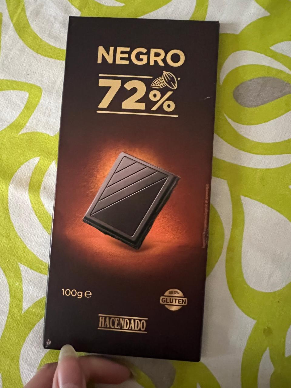 Фото - Шоколад черный 72% Negro Hacendado