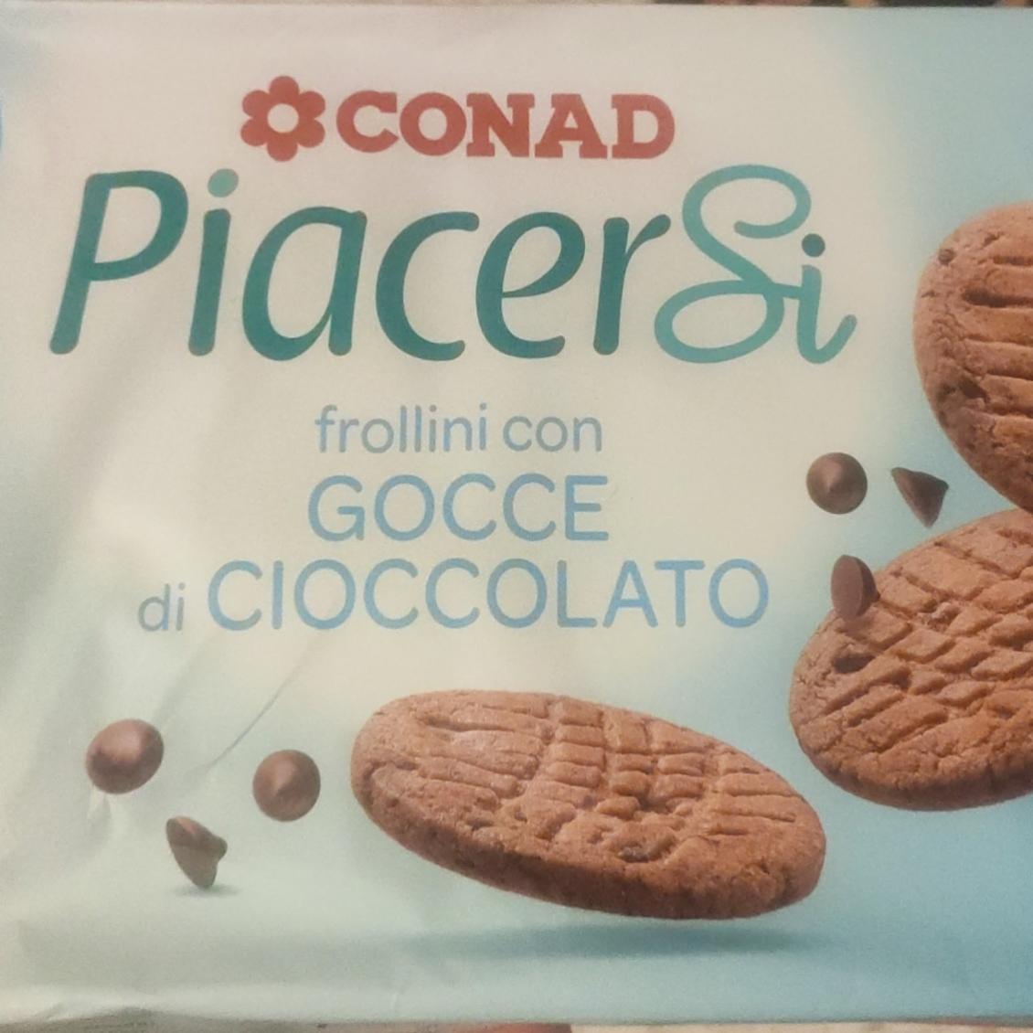 Фото - злаковое печенье шоколадное PiacerSi Conad