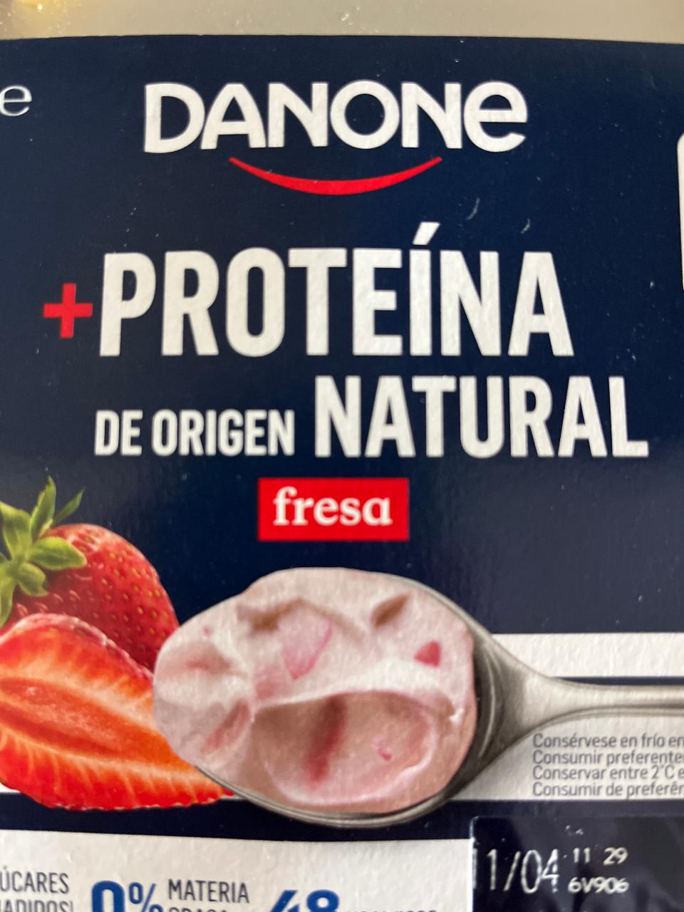 Фото - +Proteína de origen natural Fresa Danone