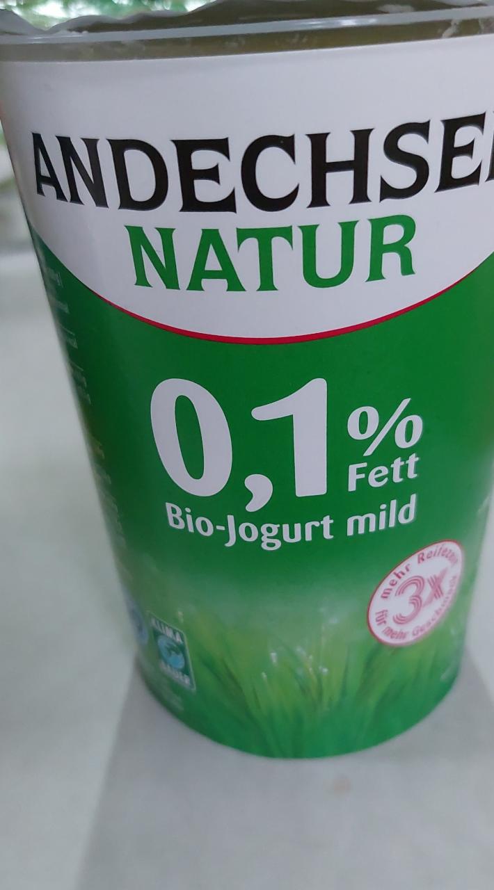 Фото - Йогурт белый натуральный био 0.1% Andechser natur