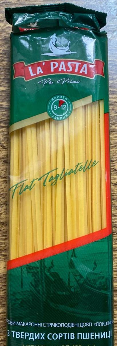 Фото - Изделия макаронные из твердых сортов пшеницы Flat Tagliatelle La Pasta