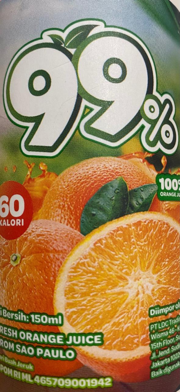 Фото - пикетированный свежевыжатый апельсиновый сок 99%