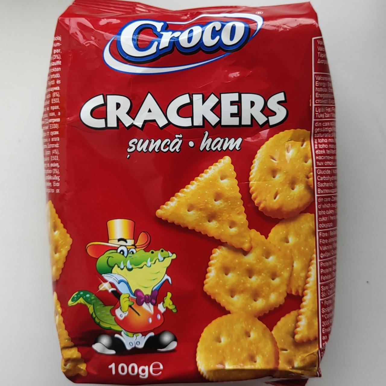 Фото - Крекеры со вкусом ветчины Crackers Croco