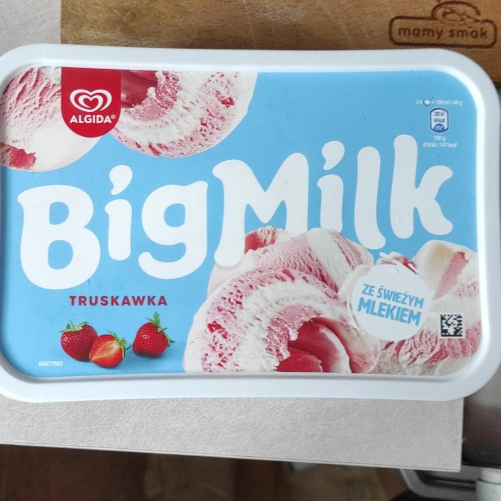 Фото - мороженое в лотке клубничное Big Milk Algida