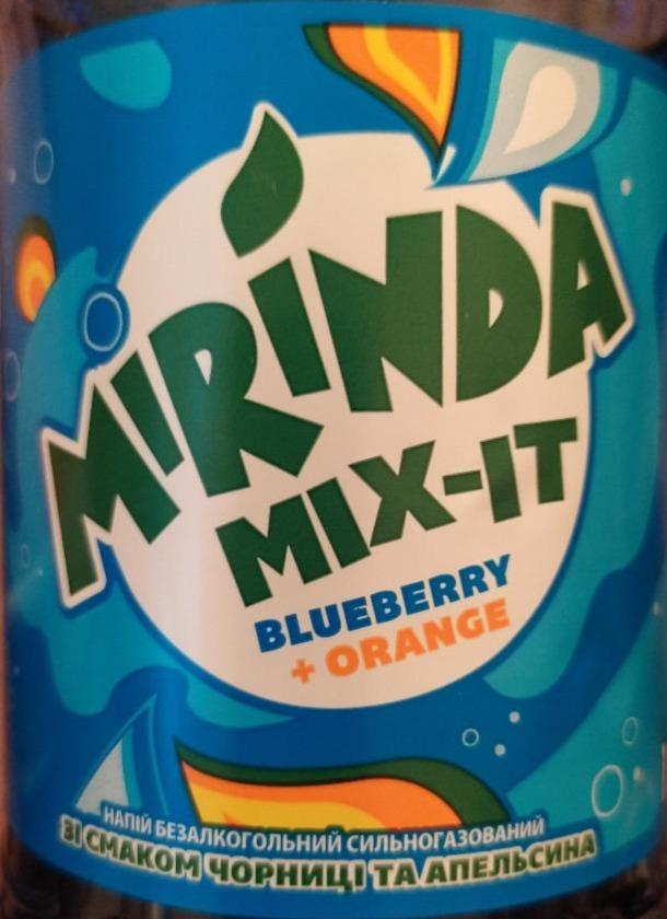 Фото - напиток безалкогольный сильногазированный со вкусом черники и апельсина Mix-it Mirinda Миринда