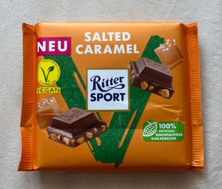 Фото - Шоколад молочный солёная карамель Ritter Sport