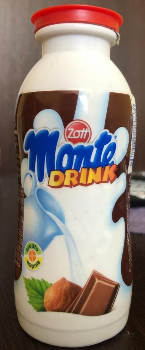 Фото - Напиток молочный с шоколадом и орехами Monte Drink Zott