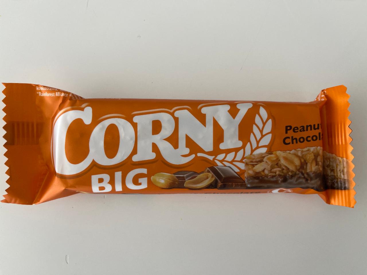 Фото - Злаковый батончик с арахисом и молочным шоколадом Big Peanut chocolate Corny