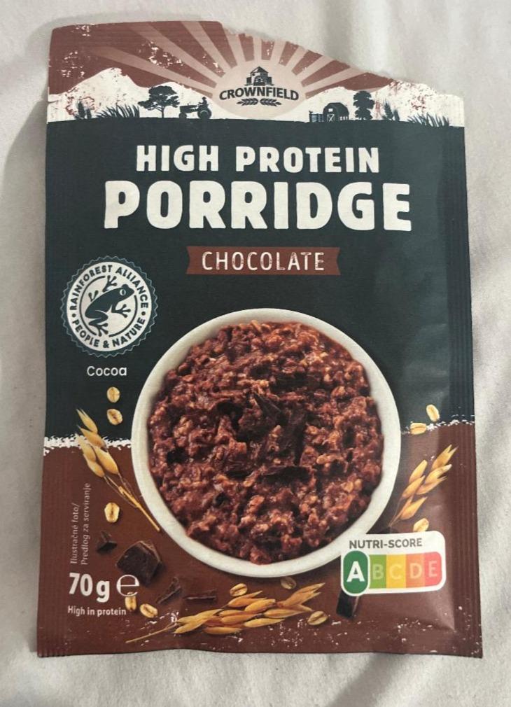 Фото - Каша быстрого приготовления шоколадная с протеином Protein Porridge Chocolate Crownfield