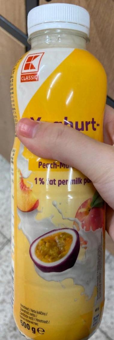 Фото - Yoghurt-drink Peach-Maracuja 1% K-Classic