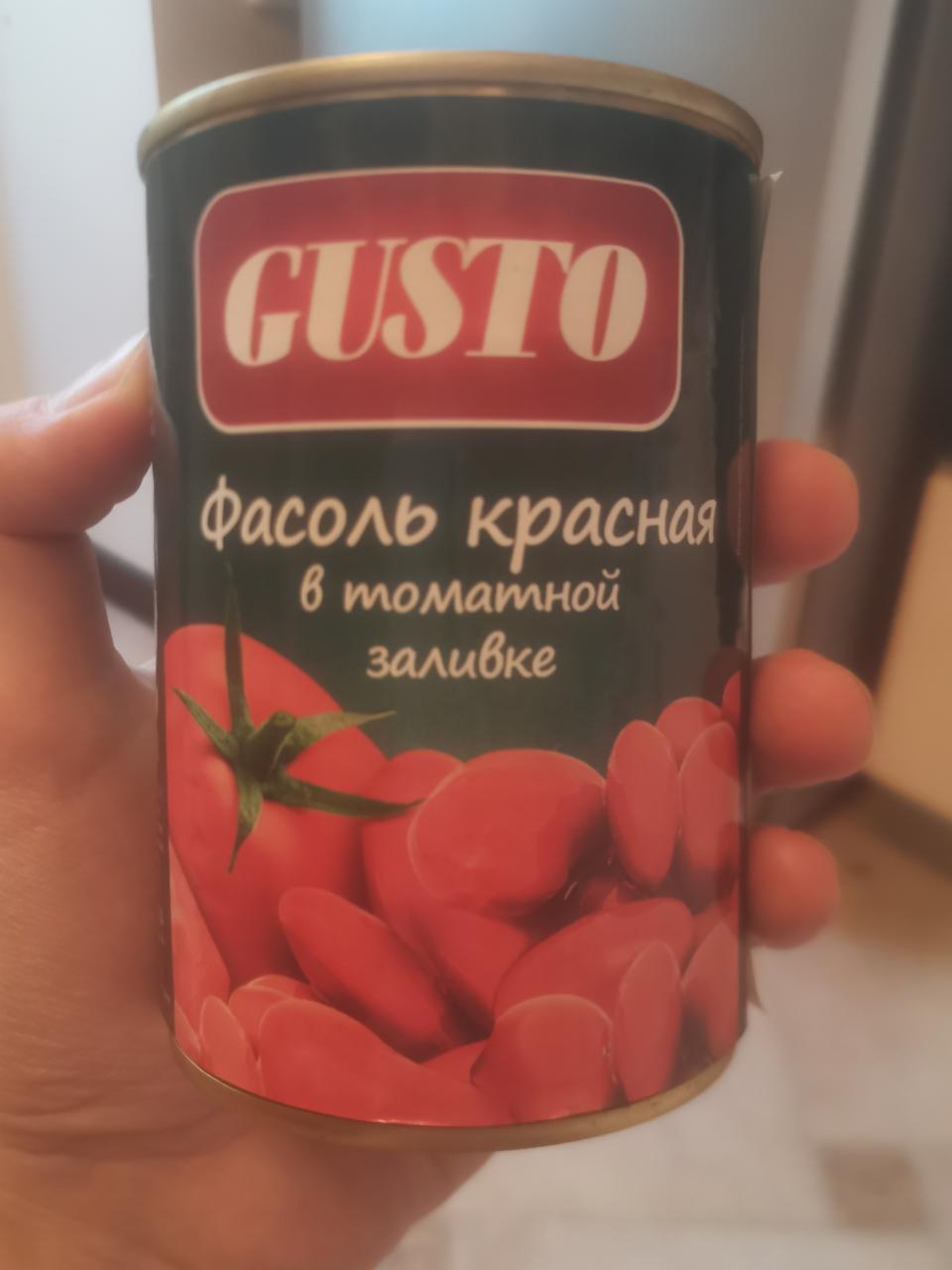 Фото - Фасоль красная в томатной заливке Gusto