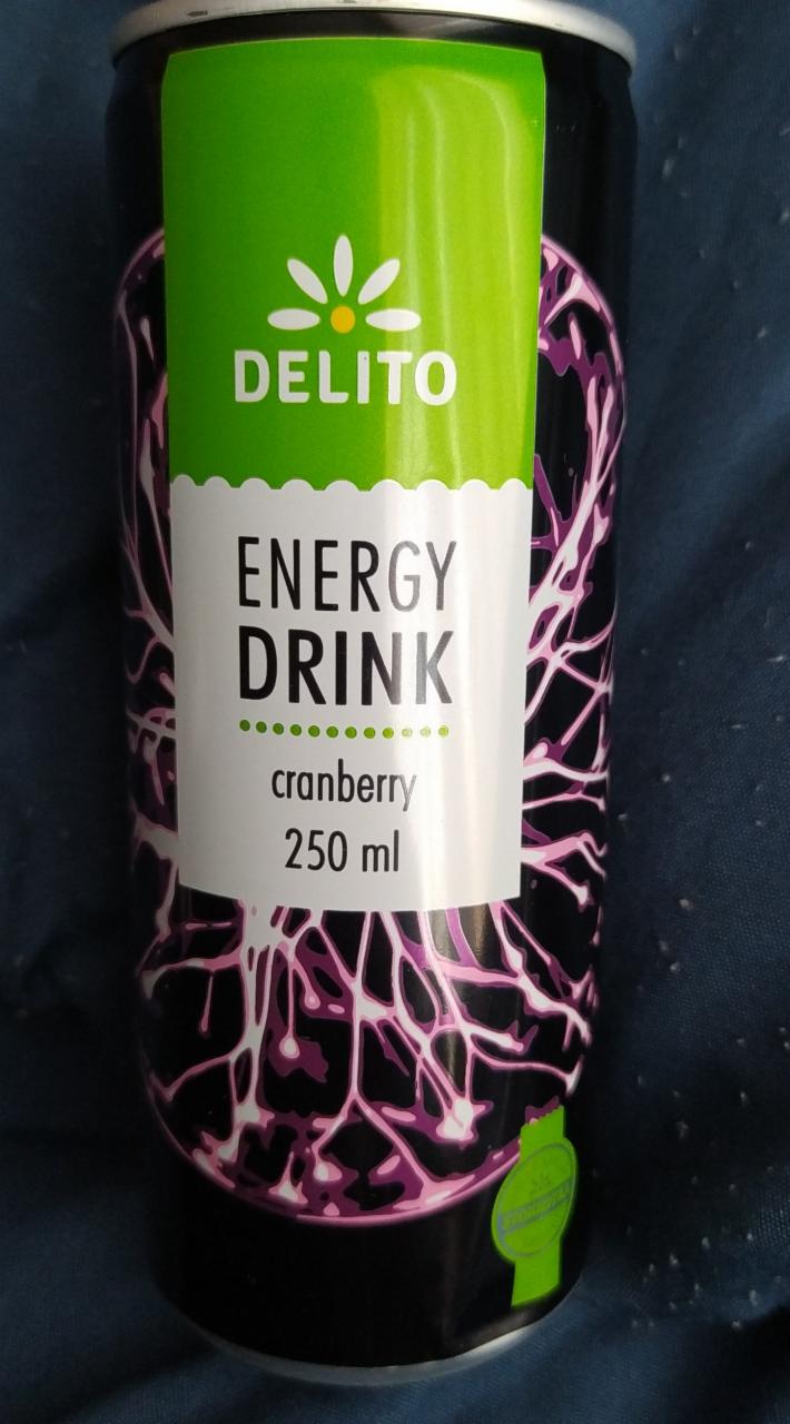 Фото - энергетический напиток с клюквой DELITO