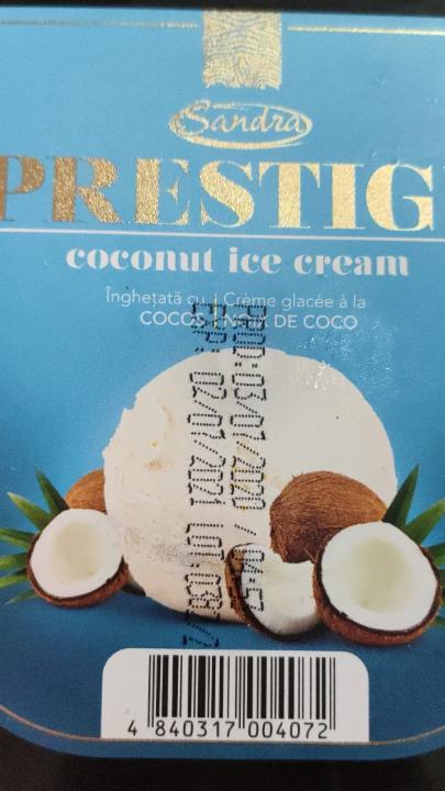 Фото - мороженое кокосовое Prestige cocos Sandra