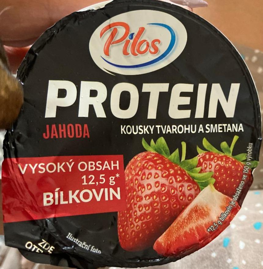Фото - Йогурт с протеином клубника Jogurt Protein Truskawka Pilos