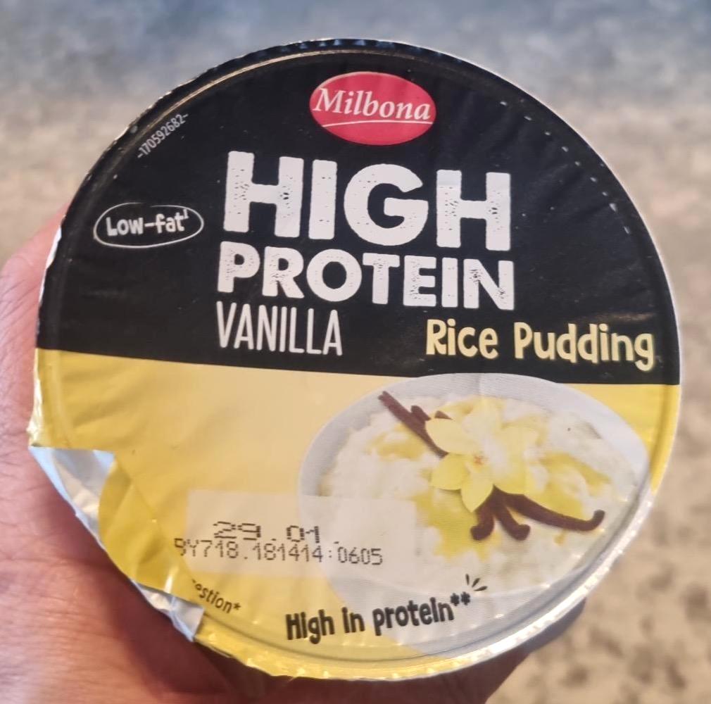 Фото - High protein vanilla roce puding Milbona