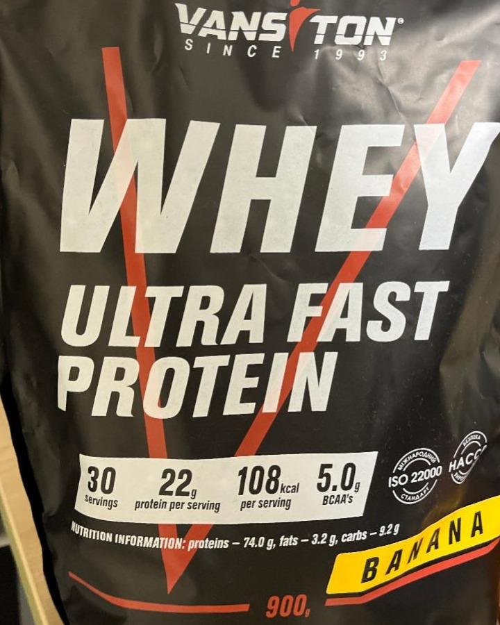 Фото - Протеин Whey Protein 74% Ultra Fast Protein Vansiton