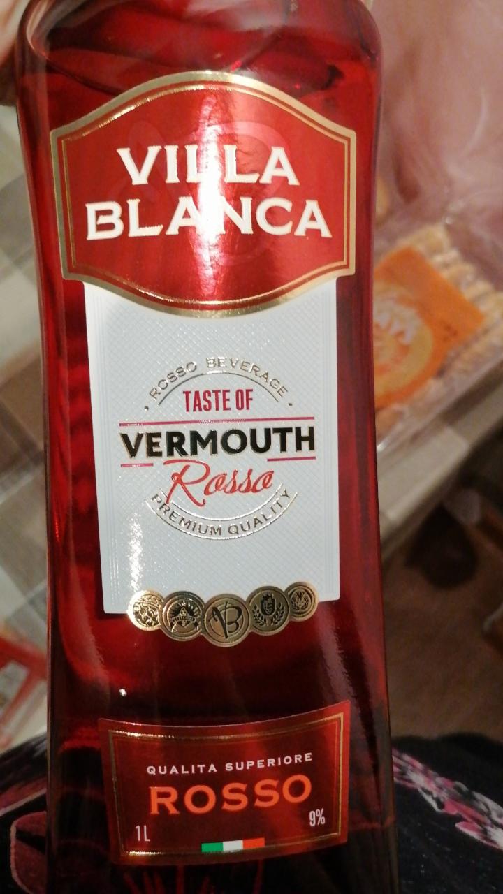 Фото - Напиток слабоалкогольный со вкусом вермута Россо Villa blanca