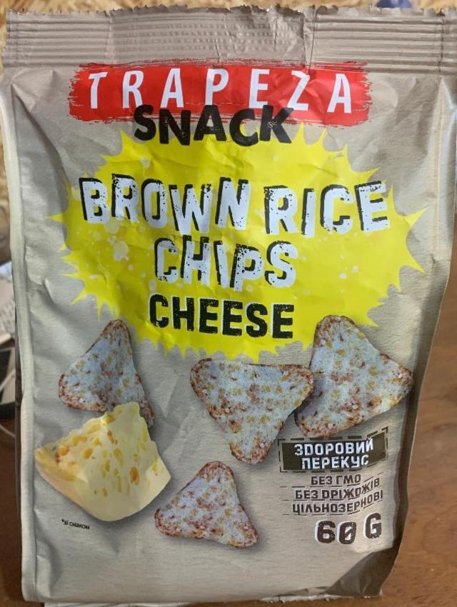 Фото - Чипсы из коричневого риса со вкусом сыра Trapeza