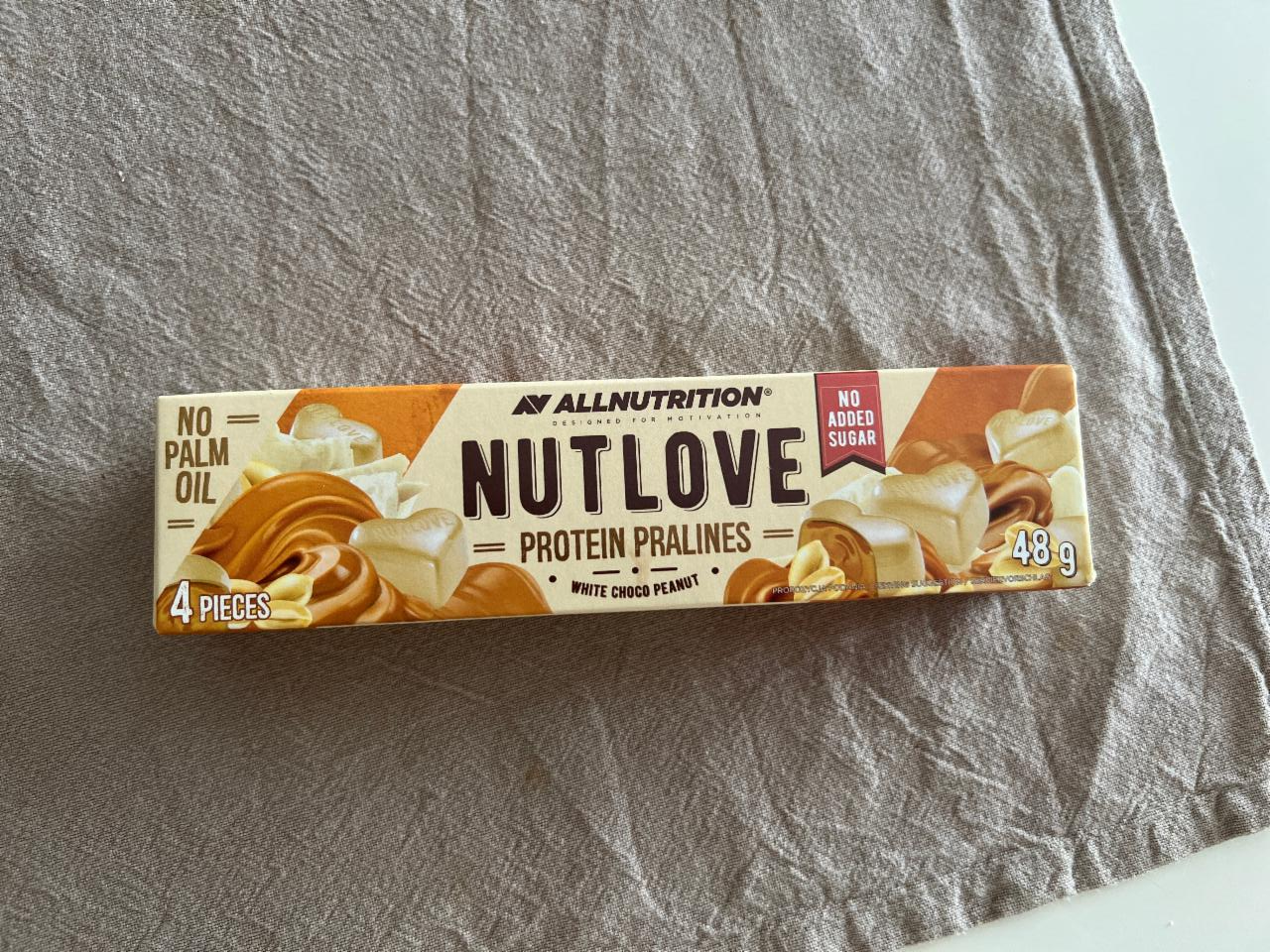 Фото - Nutlove protein pralines white choco peanut Allnutrition