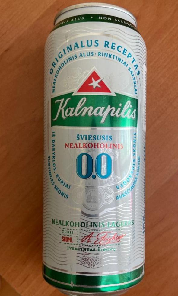 Фото - Пиво безалкогольное Non-Alco Classic Kalnapilis