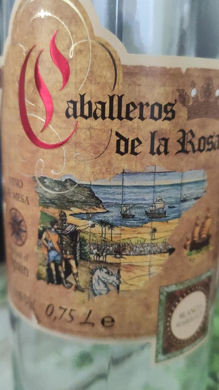 Фото - Вино красное полусладкое Кабальерос де ла Росса
