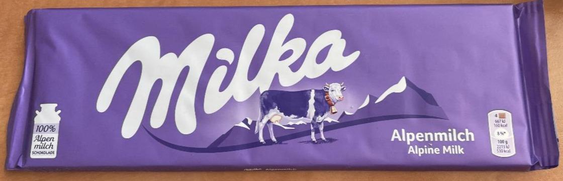 Фото - Милка alpine milk молочный шоколад Milka