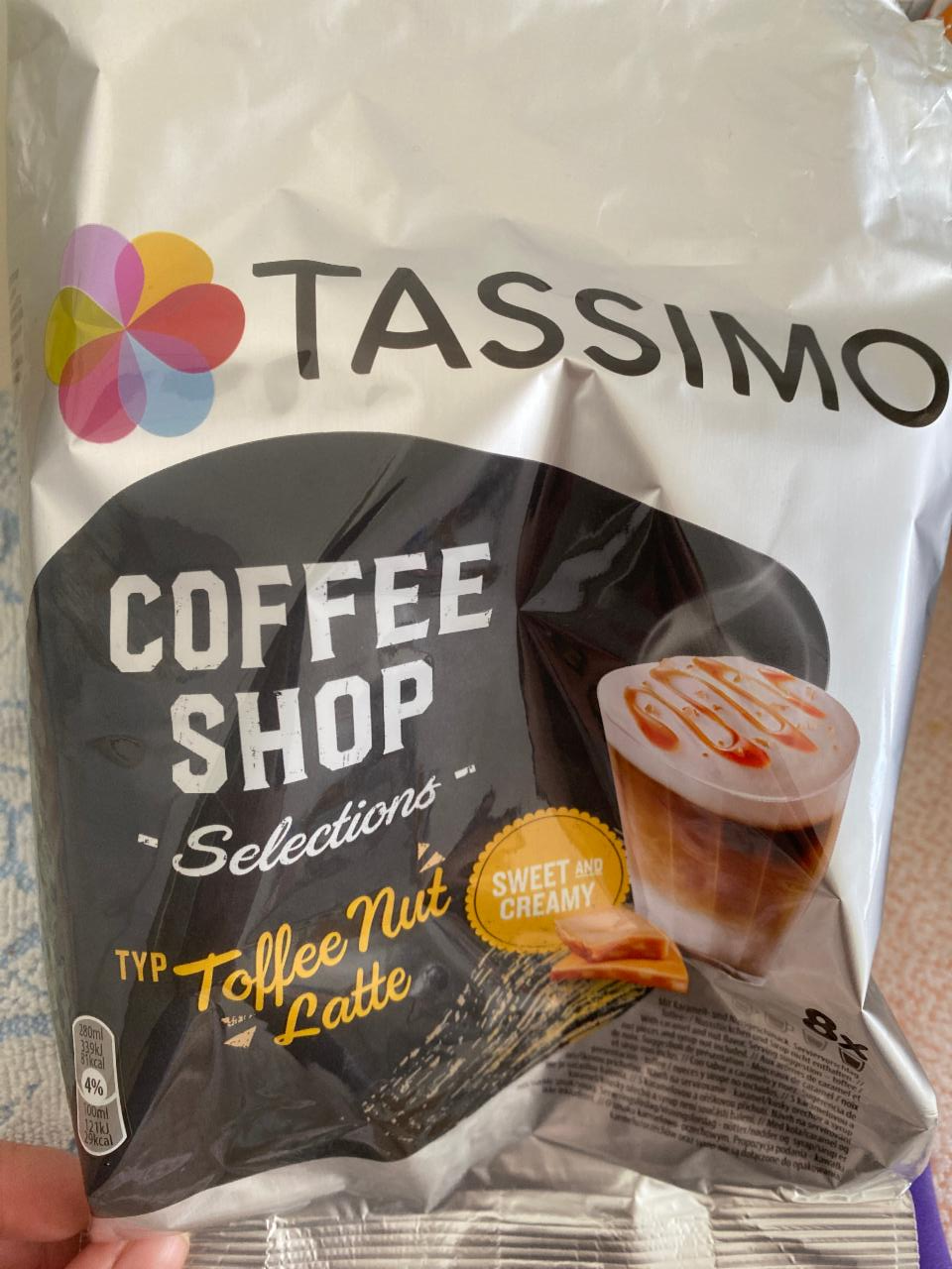 Фото - кофе капсульный со вкусом Latte Toffee Nut Tassimo