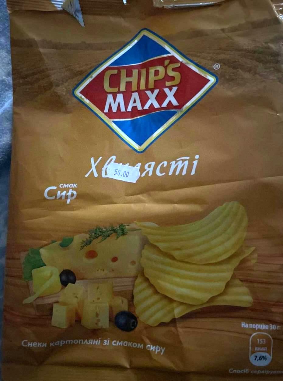 Фото - Снеки картофельные со вкусом сыра Волнистые Chip's Maxx