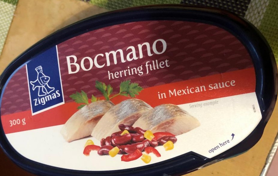 Фото - маринованное филе селедки в мексиканском соусе Bocmano
