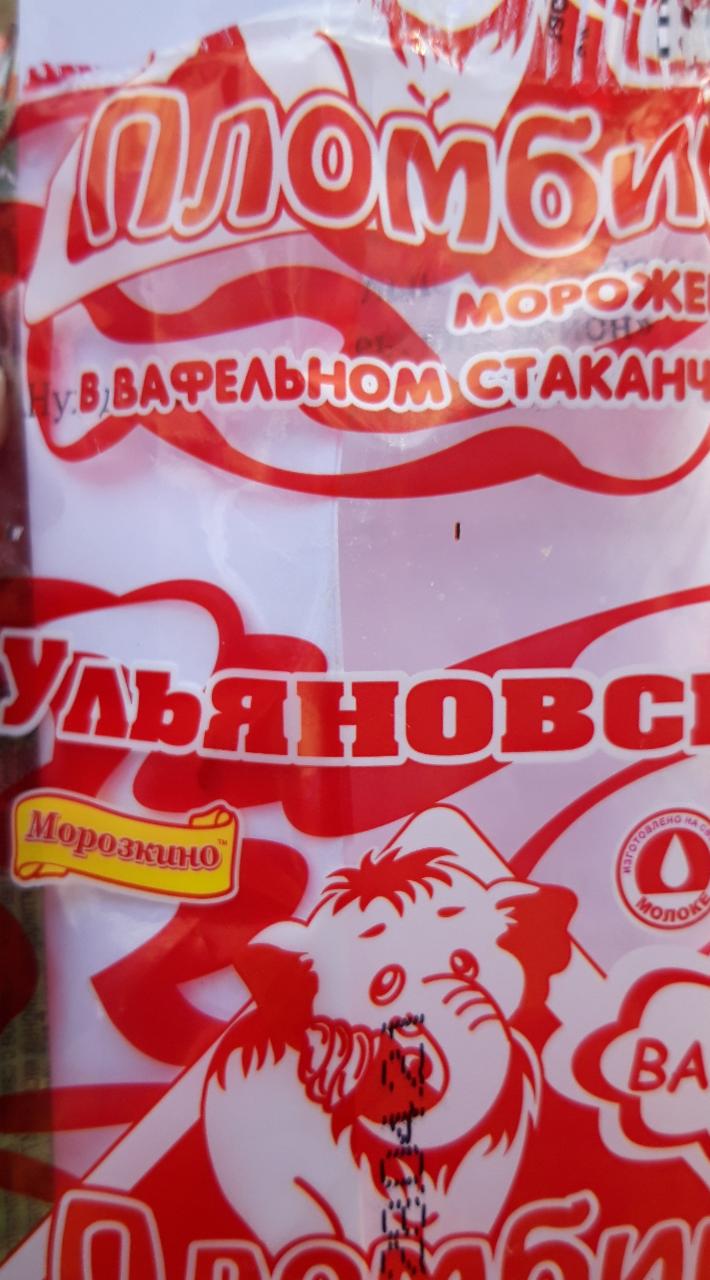 Фото - мороженое в вафельном стаканчике Ульяновский пломбир Морозкино