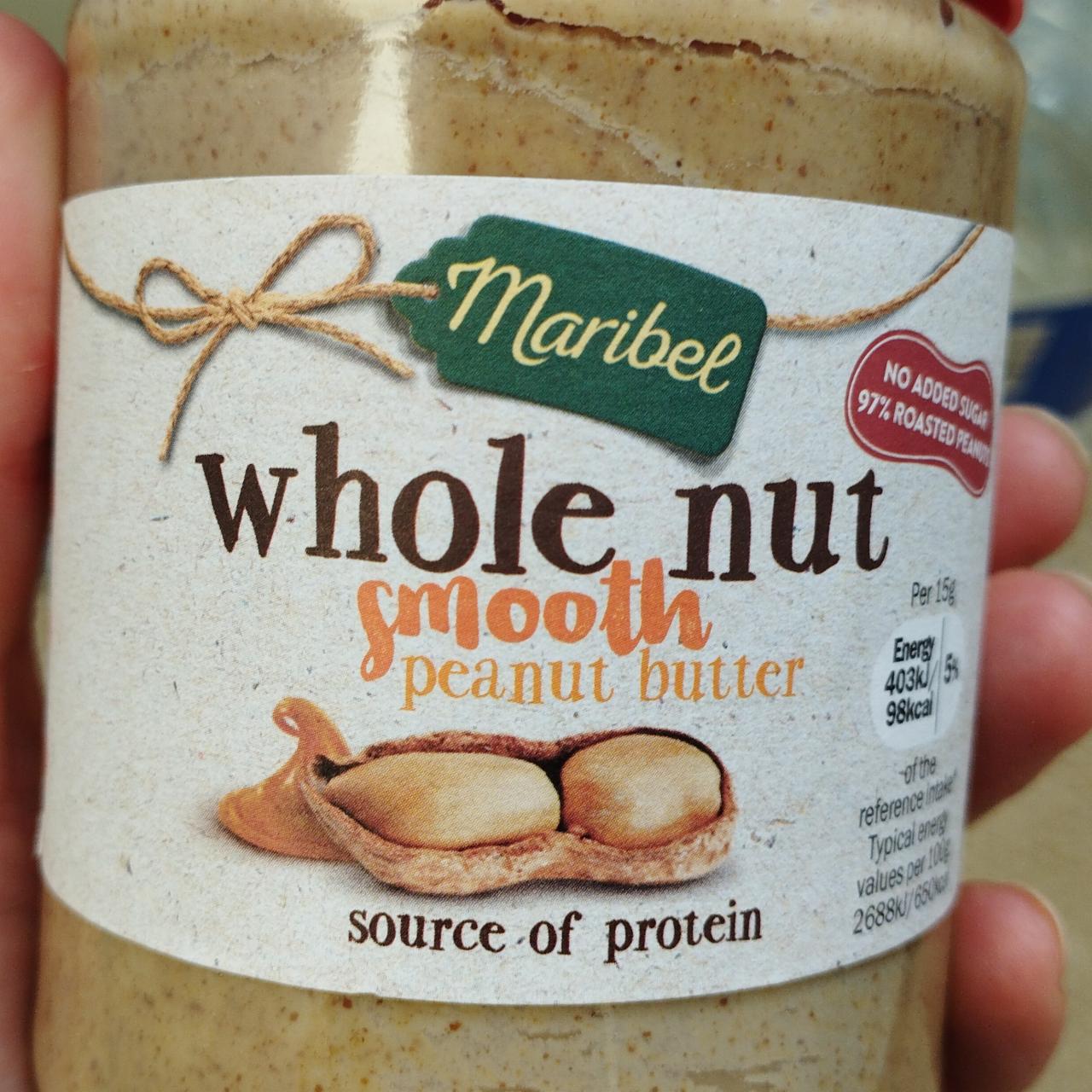 Фото - Арахисовая паста без сахара Smooth Peanut Butter Maribel