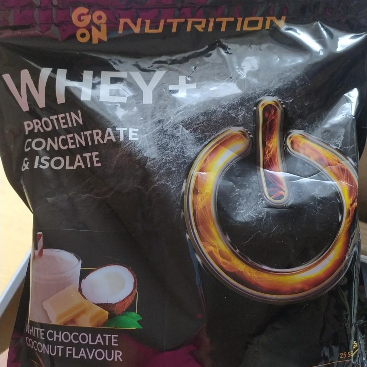 Фото - Протеин и изолят белый шоколад и кокос Go on nutrition