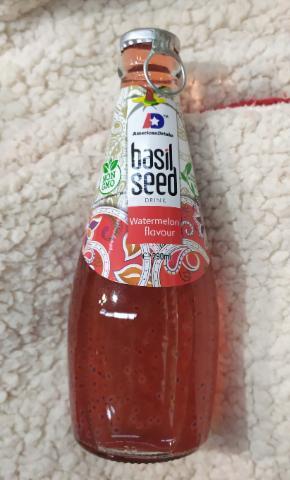 Фото - Напиток American Drinks Basil Seed 'Арбузный взрыв' со вкусом арбуза и семенами базилика