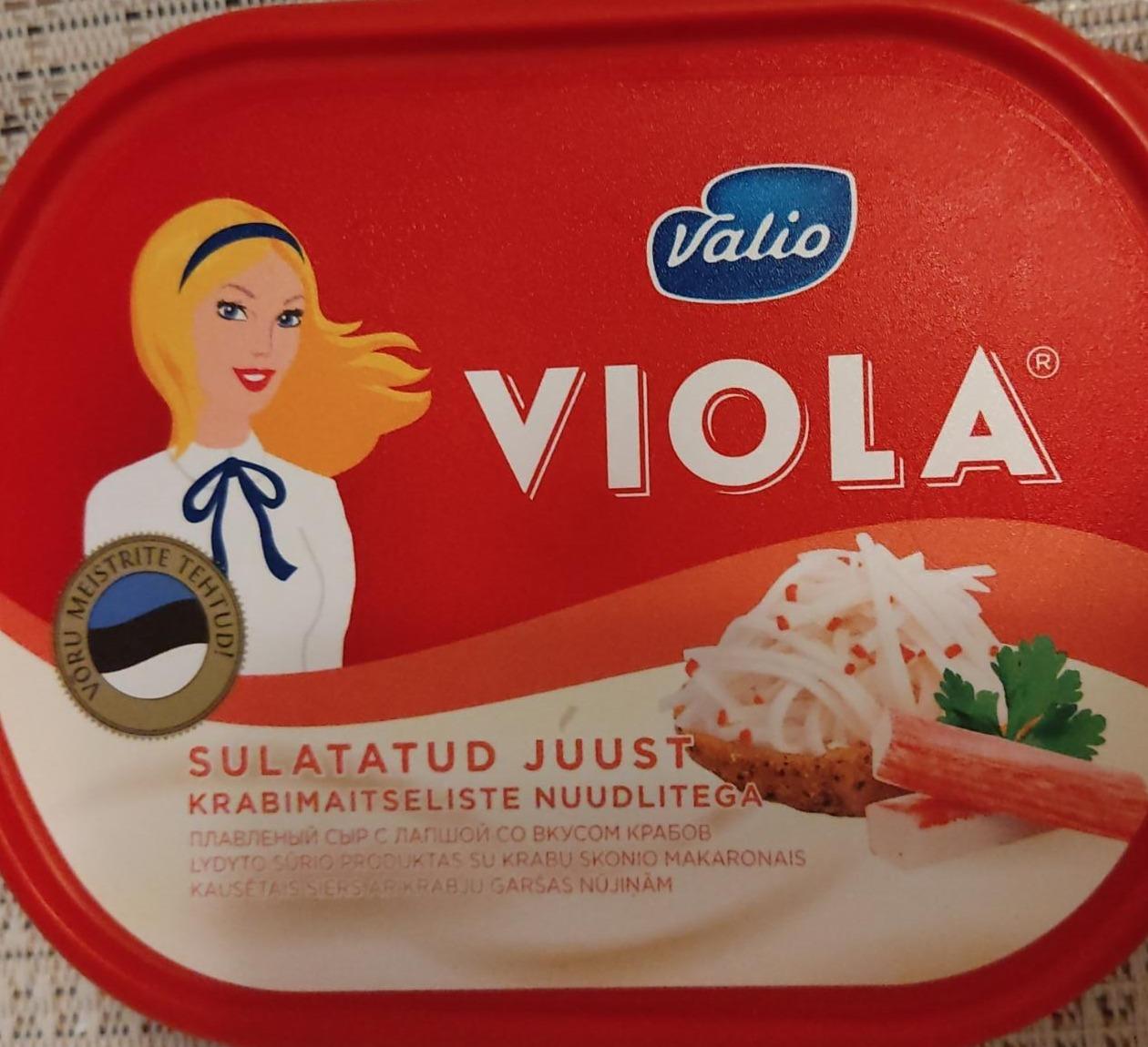 Фото - Сыр плавленый с лапшой со вкусом крабов Viola