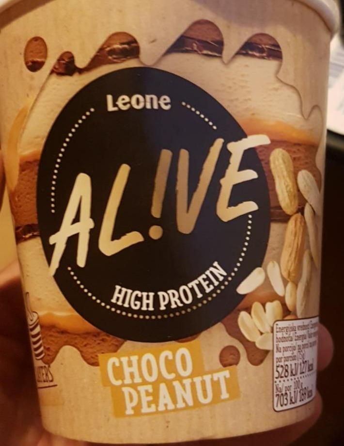 Фото - Мороженое шоколадно-арахисовое Choco Peanut High Protein Alive Leone