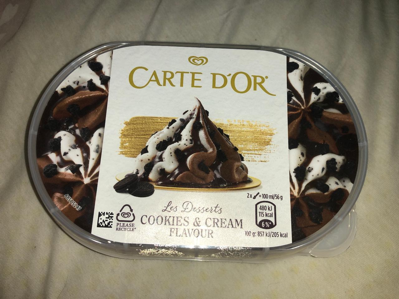 Фото - мороженое со вксом печенья с кремомо Carte D'or