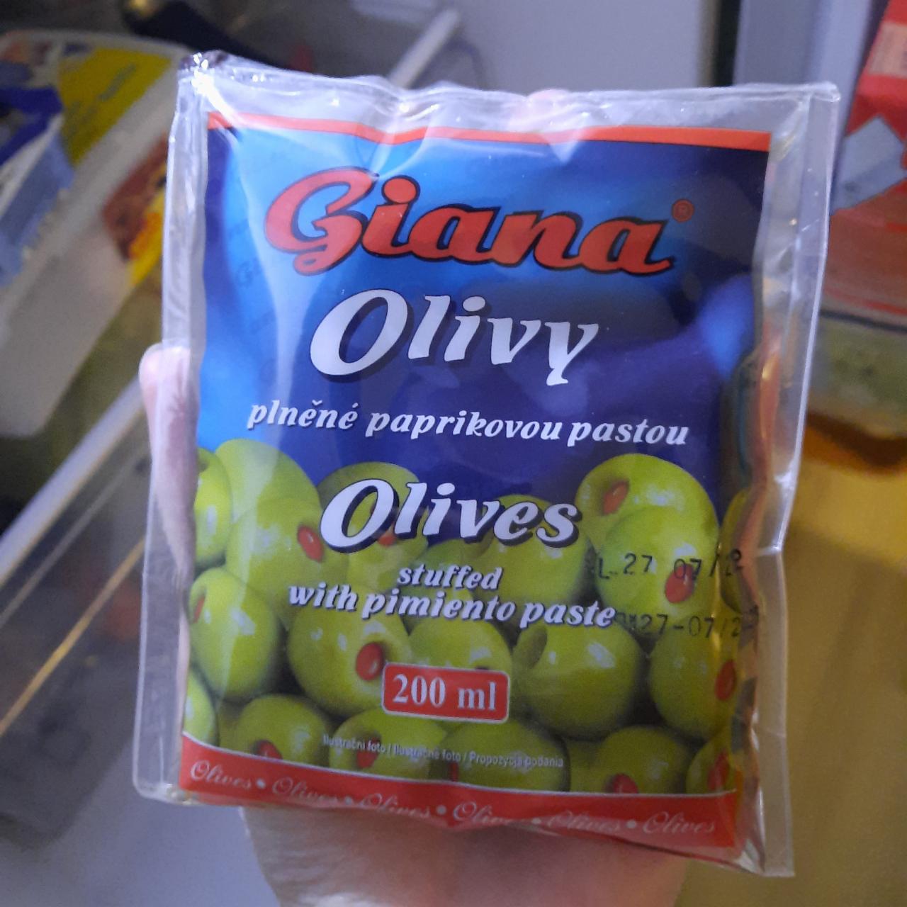 Фото - оливки с паприковой пастой Giana