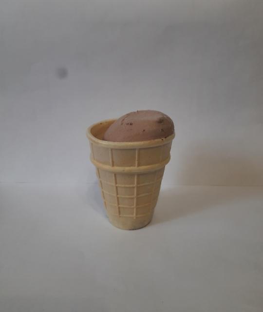Фото - Мороженое в вафельном стаканчике с шоколадной глазурью Чистый пломбир Славица