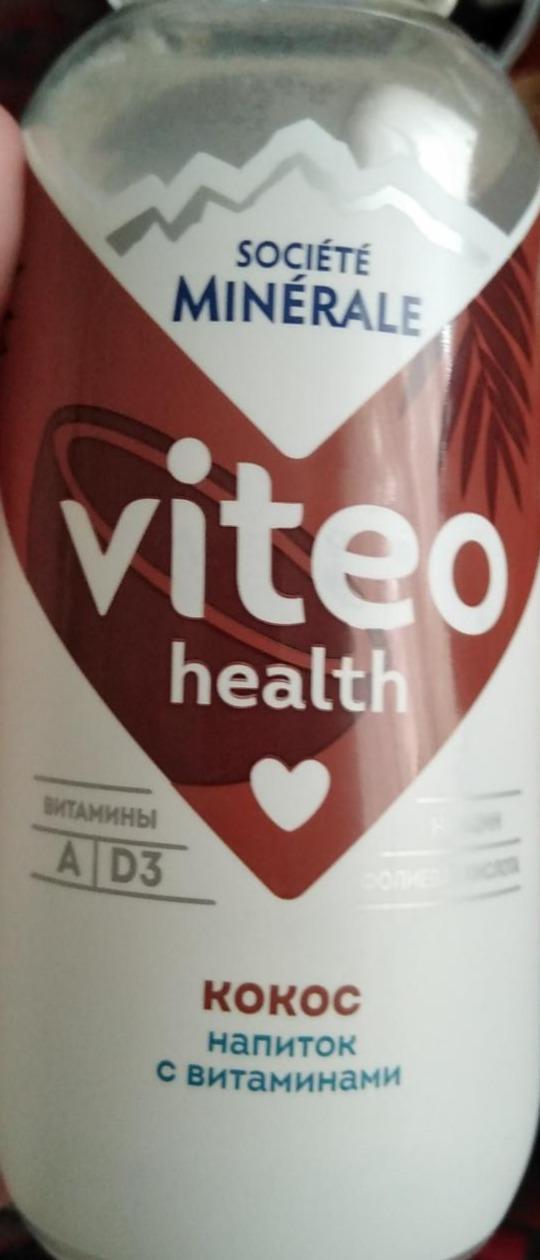 Фото - Напиток кокосовая вода с витаминами Viteo health Societe Minerale