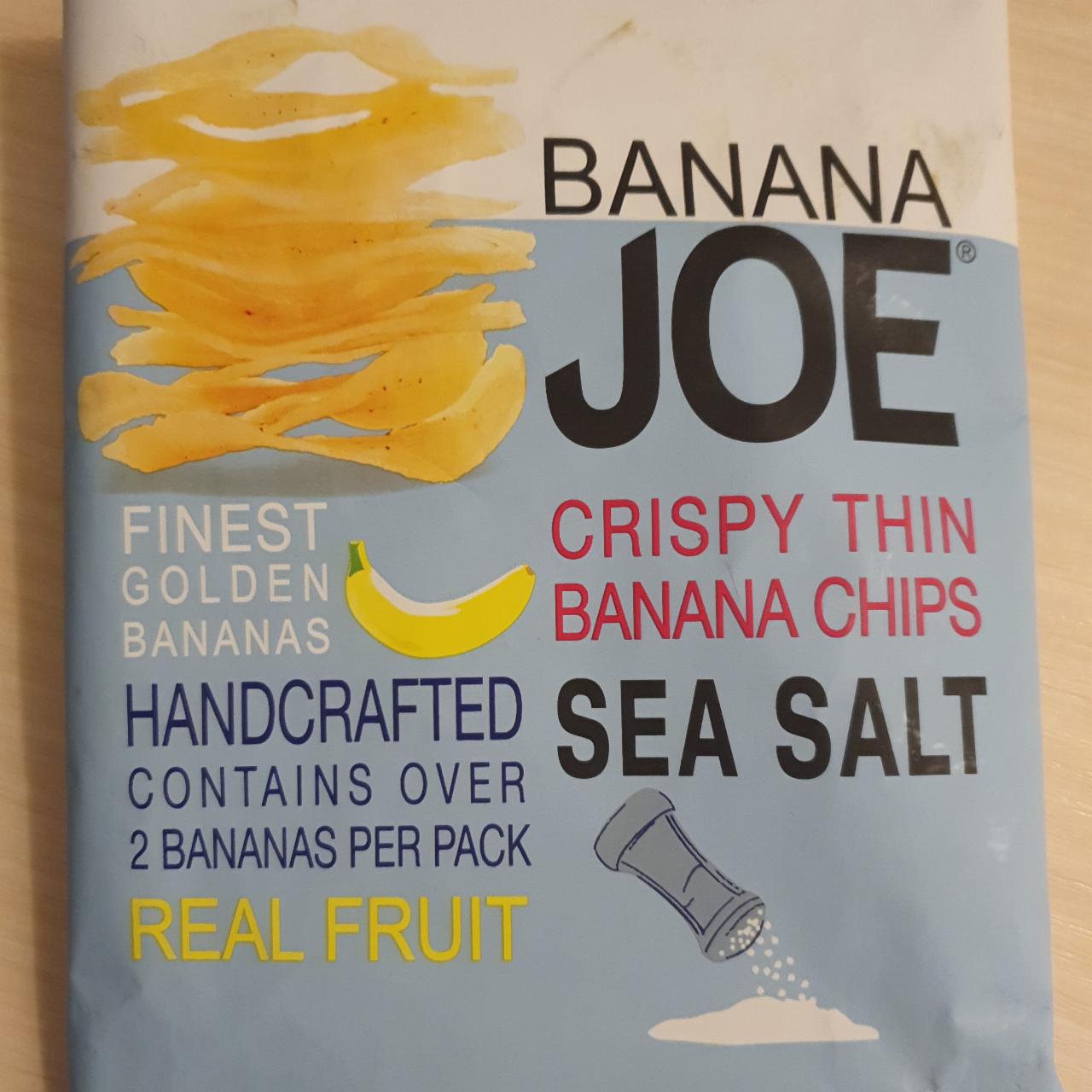 Фото - Банановые чипсы с морской солью Banana Joe